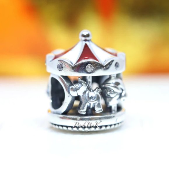 PANDORA Christmas Carousel Charm 798435C01 - Picture 1 of 4